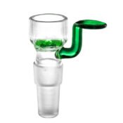 Grüner Bong Glaskopf-Halter mit Sieb Dual Size 14mm und 18mm