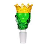 Skull Crown Green Cristal Bong Bowl 18mm