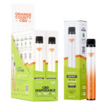 Orange County CBD Einweg Vape Pen 250 CBD + 250mg CBG Sour Apple (10skt/display)