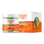 Orange County CBD Kleine Flasche Gummis Würfel 1200mg CBD 125g