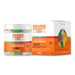 Orange County CBD Kleine Flasche Gummis Würfel 400mg CBD 125g