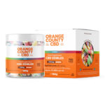 Orange County CBD Kleine Flasche Gummis Würmer 1200mg CBD 125g