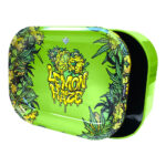 Best Buds Thin Box Rolling Tray mit Lagerung Lemon Haze