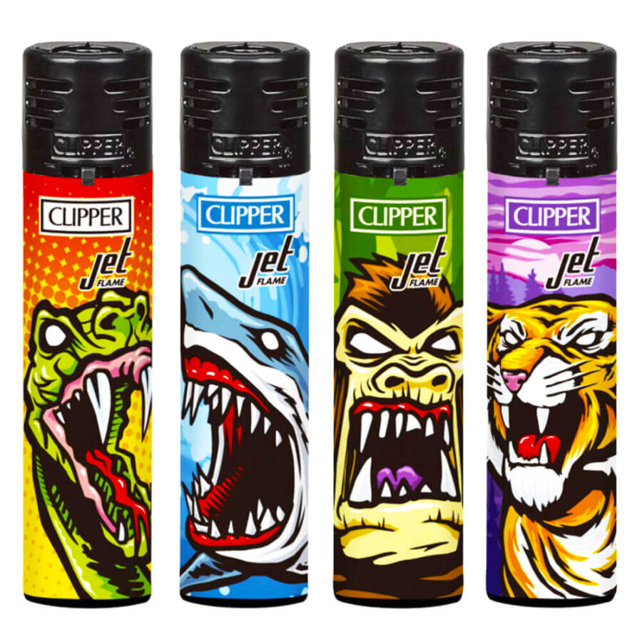 Clipper Feuerzeuge Jet Flame Horror Zoo (24stk/display)