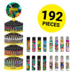 Clipper Feuerzeuge Tropical Party + Kostenloses Karussell (192Stk/Display)