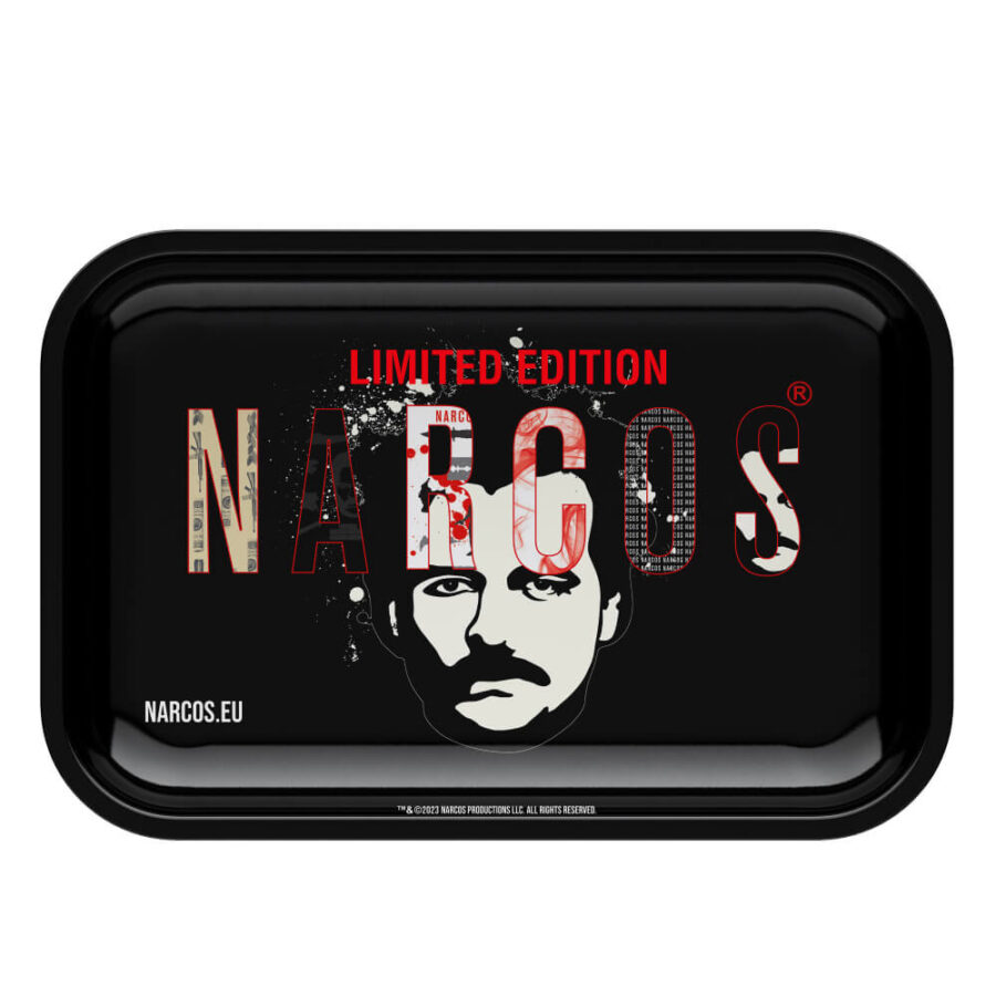 Narcos Metall Rolling Tray Black Medium