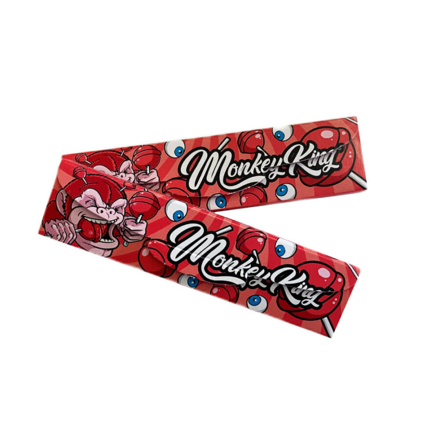 Monkey King Papers mit Filter Tips Red Lolly Pop (24stk/display)