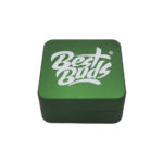 Best Buds Flacher Quadratischer Aluminium Grinder Grass 2 Teile (50mm)