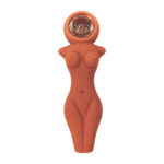 Gebräunte nackte Figur Silikon Pfeife 12cm