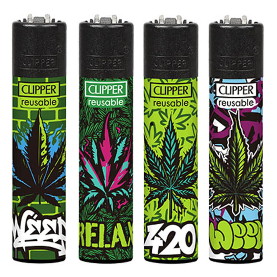 Clipper Feuerzeuge Graff Weed (24stk/display)