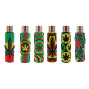 Clipper Feuerzeuge Pop Cover Rasta Weed (30stk/display)