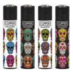 Clipper Feuerzeuge Triple Skull (24stk/display)