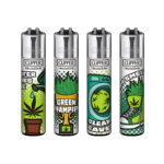 Clipper Lighters Classic Weed Status (48stk/display)