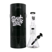 Best Buds Transparente Glasbong Beaker Double Perc 31.5cm