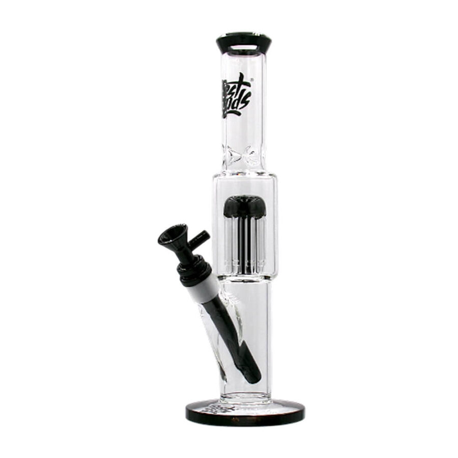 Best Buds Transparente Glasbong Straight Tree Perc 33cm