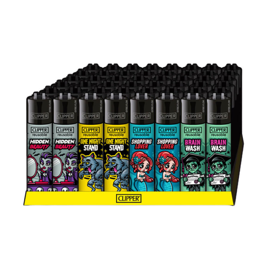 Clipper Lighters Classic Brain Wash (48stk/display)