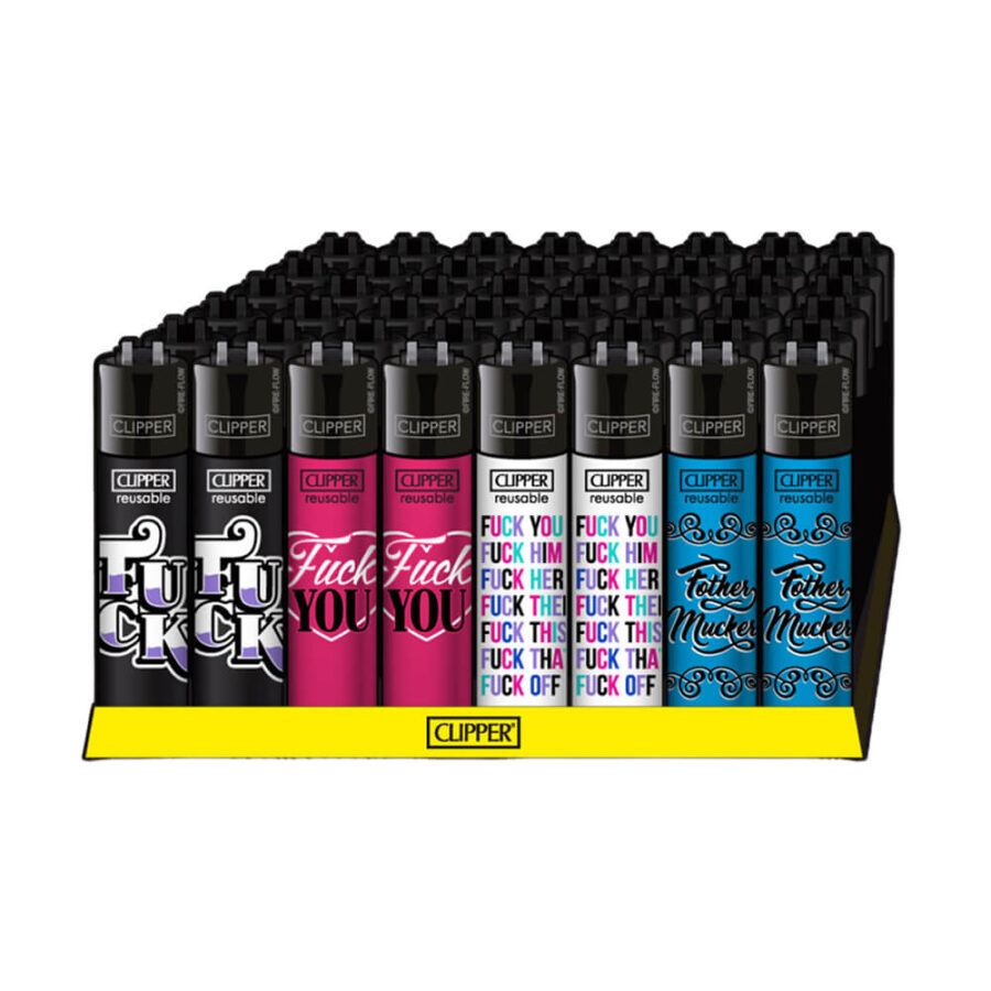 Clipper Lighters Classic Fuck Collection (48stk/display)