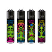 Clipper Lighters Classic Trippy Alien (48stk/display)